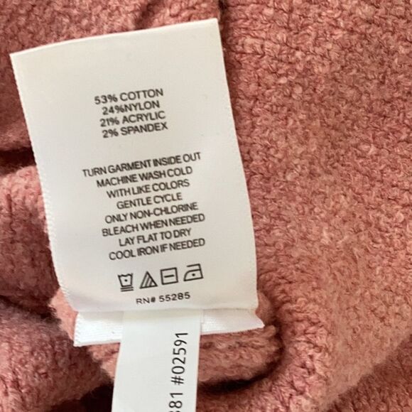 EXPRESS WOMENS SWEATER BLAZER DOUBLE BREASTED RHINESTONE EMBELLISHED PINK XS - Picture 7 of 7